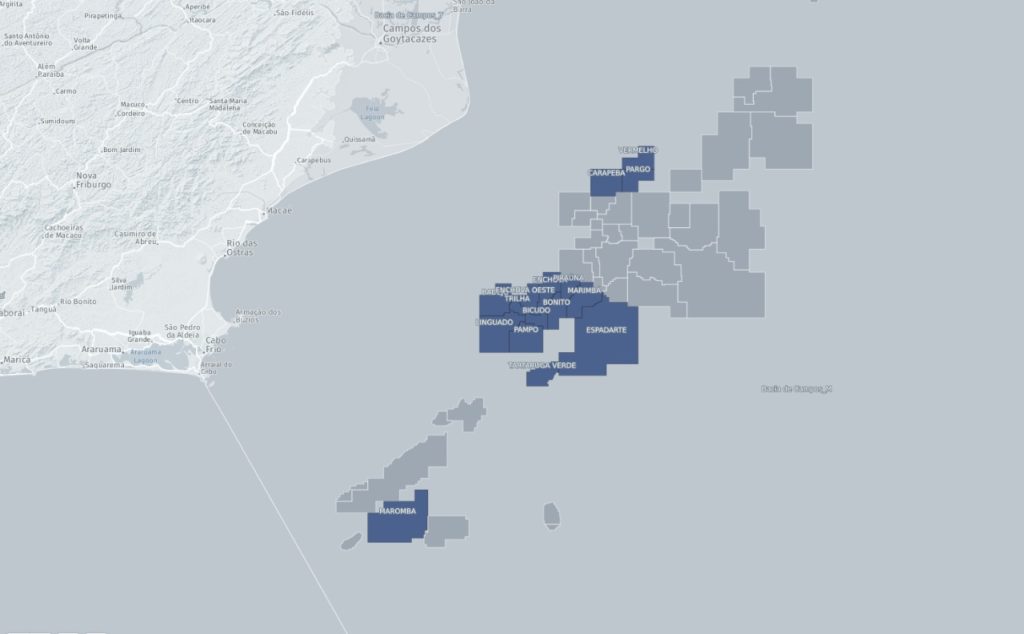 Mapa do desinvestimento da Petrobras