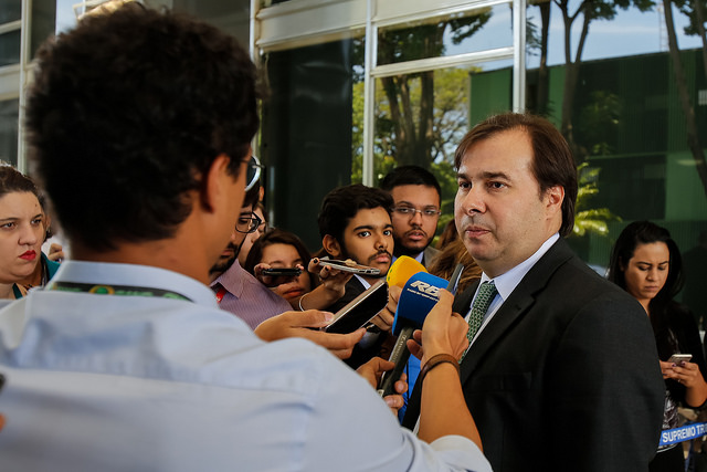 Presidente da República em exercício, Rodrigo Maia durante visita a Presidente do Supremo Tribunal Federal, Ministra Cármen Lúcia. Foto: Marcos Corrêa/PR