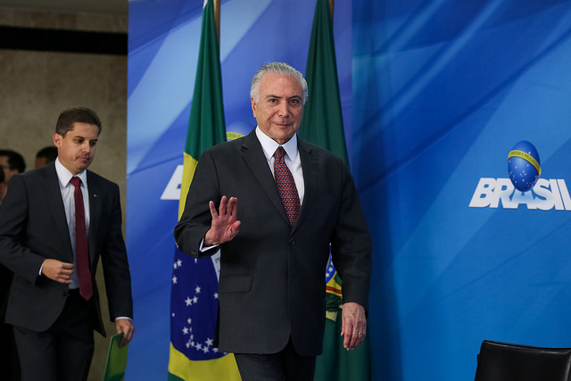 As perspectivas para Temer pioraram rapidamente em meados de maio, quando o clima que já mudava com a aproximação das eleições virou de vez após a greve dos caminhoneiros. Foto: Foto: Marcos Corrêa/PR