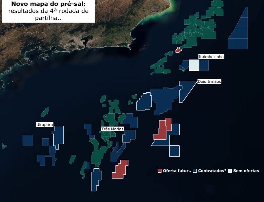 O mapa do pré-sal após a 4ª rodada