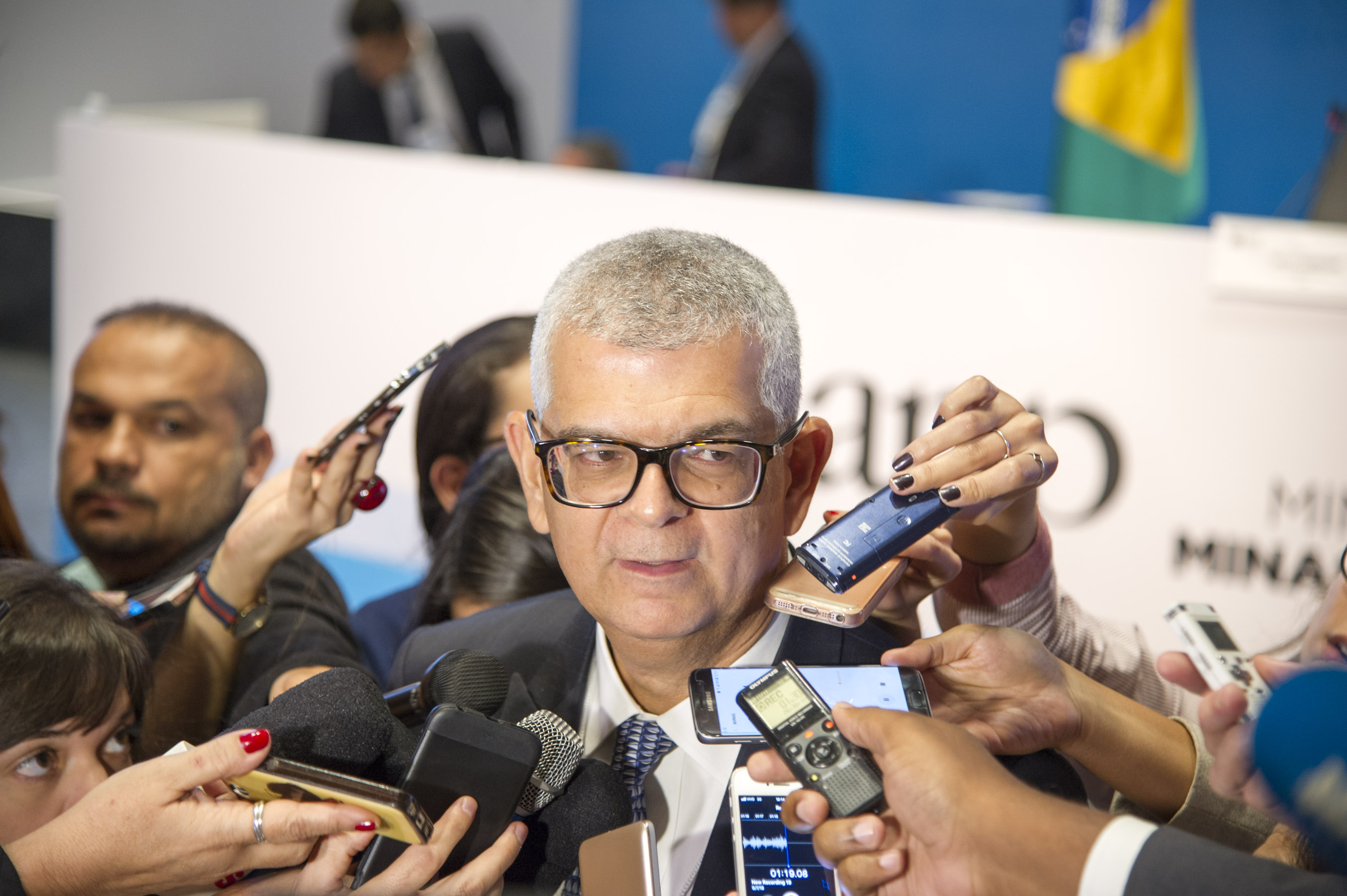 Odebrecht e Ocyan saem da lista de bloqueio cautelar da Petrobras. Veja quem foi incluído, quem saiu e quem nunca entrou. Na imagem: Presidente da Petrobras, Ivan Monteiro, durante leilão do pré-sal (Foto: Andre Ribeiro/Agência Petrobras)