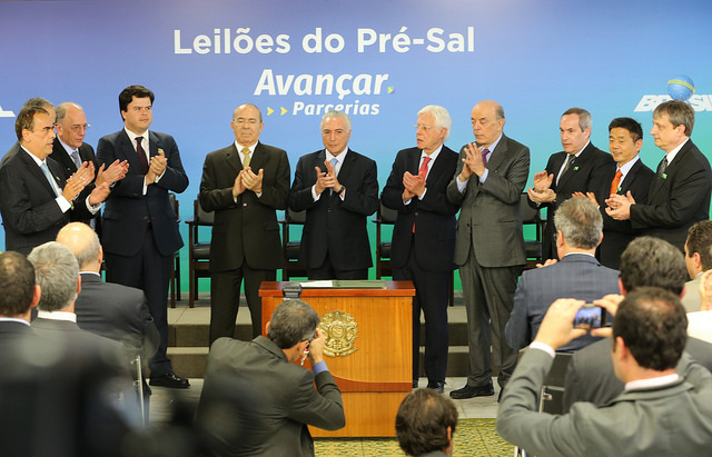 BRASÍLIA-DF, 31/01/2018
Cerimônia de Assinaturas dos Contratos da 2ª e 3ª Rodadas de Partilha de Produção no Pré-Sal.
Palácio do Planalto.
Foto: Saulo Cruz/MME