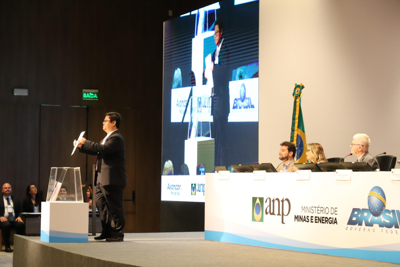 Moreira Franco, Ministro de Minas e Energia, participa do Leilão de Pré Sal 4.

Rio de Janeiro/RJ.

Foto: Beth Santos/MME