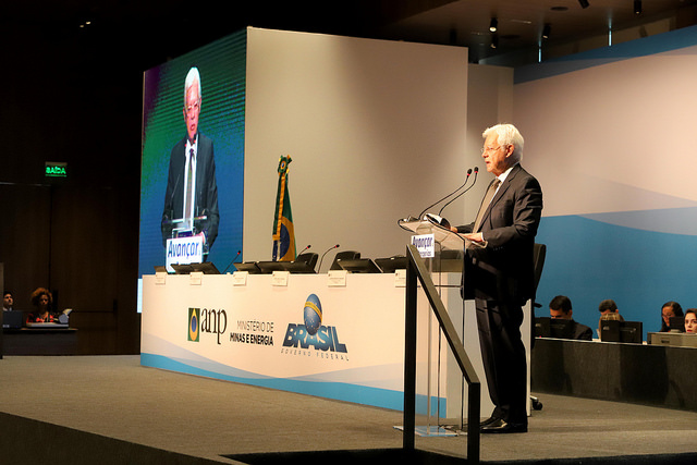 Moreira Franco, Ministro de Minas e Energia, participa do Leilão de Pré Sal 4.Foto: Beth Santos/MME