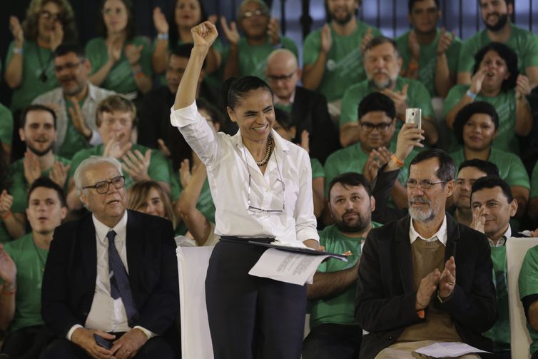 Marina Silva e Eduardo Jorge participam de convenção da REDE (Fabio Rodrigues Pozzebom/Agência Brasil)