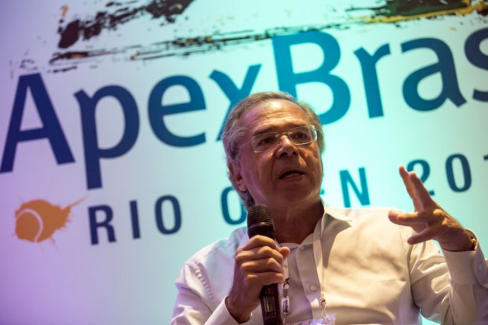 Rio de Janeiro - 
Economista Paulo Guedes diz em seminário da Apex- Brasil que este é um momento para investir no país (Bruna Prado/Apex-Brasil)