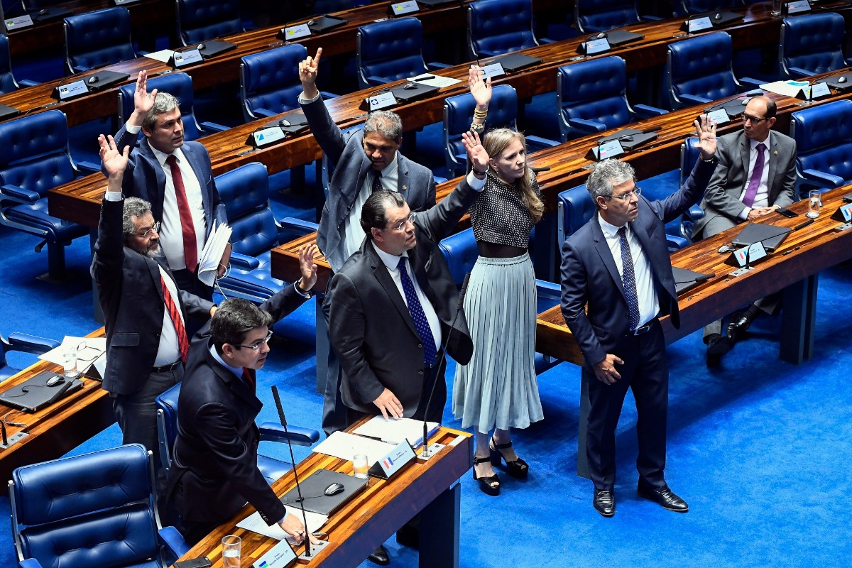 Plenário do Senado Federal durante sessão deliberativa ordinária. Ordem do dia. Foto: Marcos Oliveira/Agência Senado