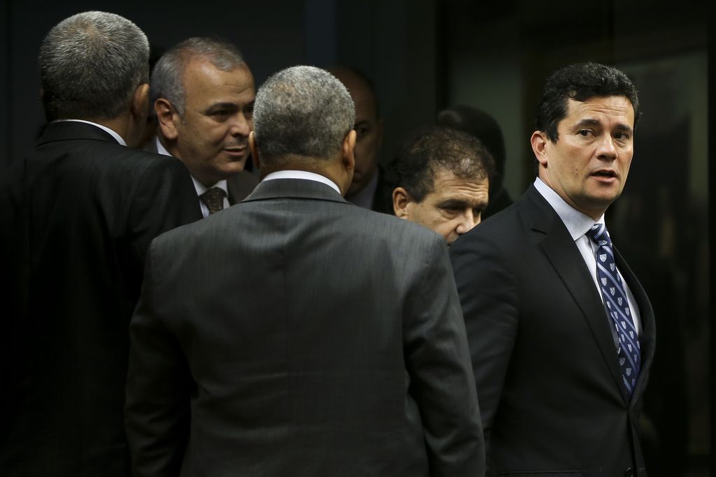 Brasília - O juiz da 13ª Vara Federal do TRF da 4ª Região, Sérgio Moro, participa de audiência pública na Comissão Especial do Novo Código de Processo Penal (PL 8.045/10), na Câmara dos Deputados (Marcelo Camargo/Agência Brasil)