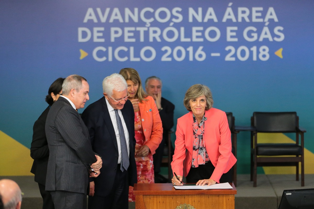 Assinatura dos contratos da 4a e 5a rodada do pré-sal. Palácio do Planalto Foto: Saulo Cruz/MME