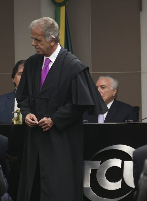 O novo presidente do Tribunal de Contas da União (TCU), José Múcio Monteiro Filho, durante solenidade de posse, na sede do TCU.