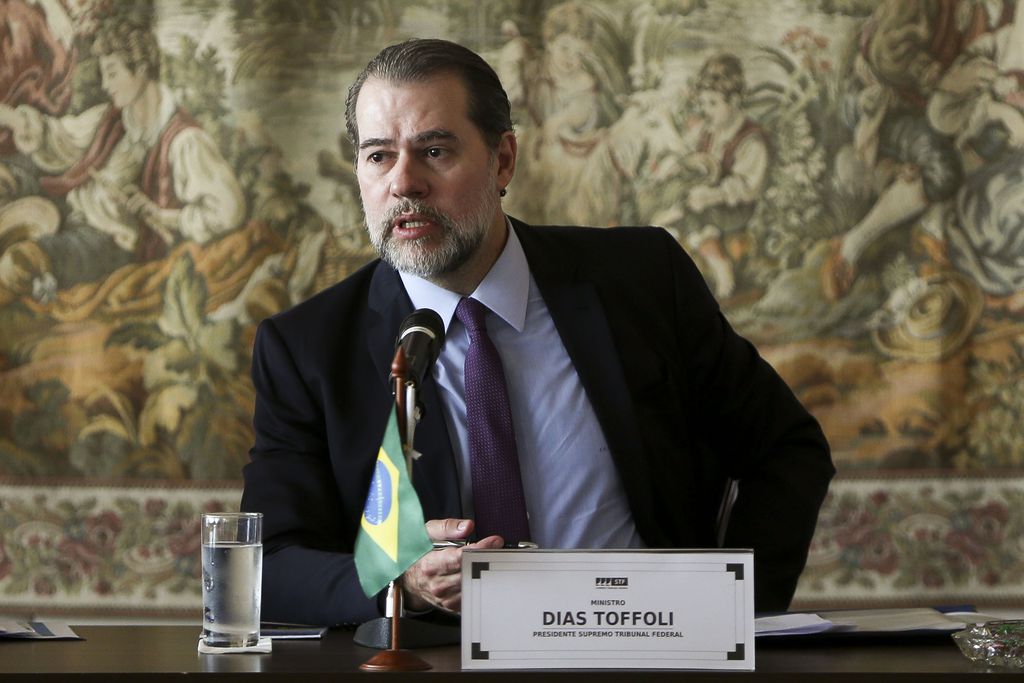 O presidente do Supremo Tribunal Federal (STF), Dias Toffoli, se reúne com os presidentes dos Tribunais de Justiça de todo o país. Foto: Marcelo Camargo/Agência Brasil 