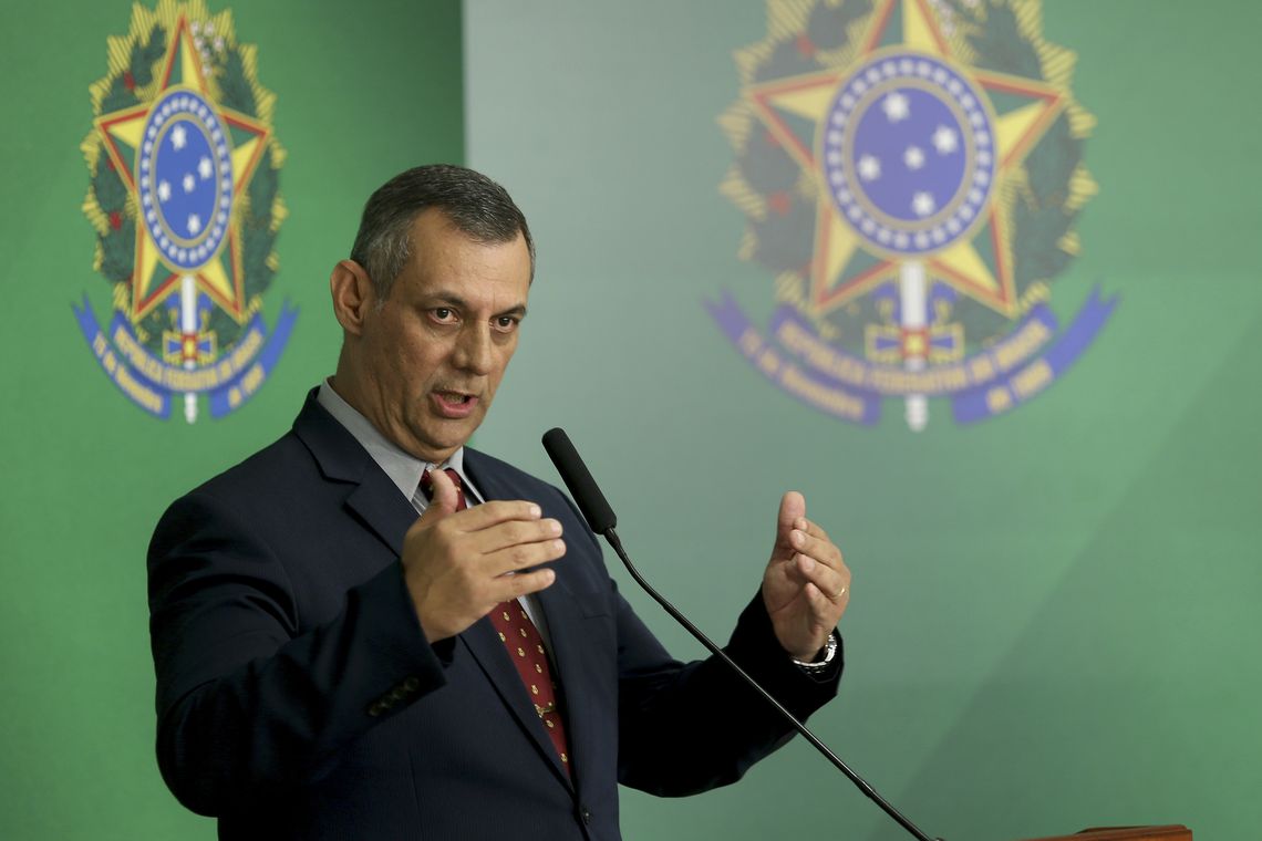 O porta-voz da Presidência, Otávio do Rêgo Barros, durante briefing, no Palácio do Planalto.