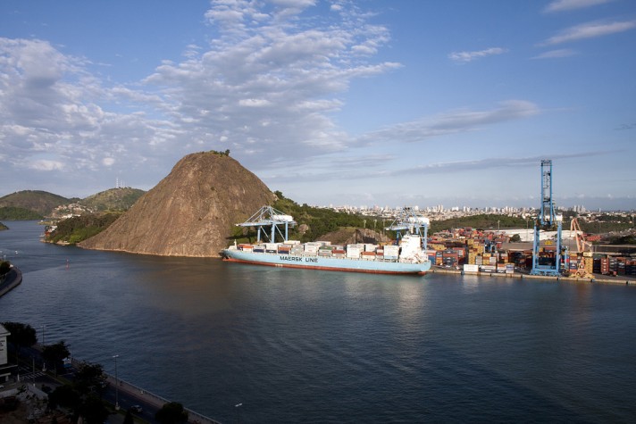 Porto de Vitória é uma das quatro instalaçoes portuárias hoje administradas pela Codesa / Foto: EBC