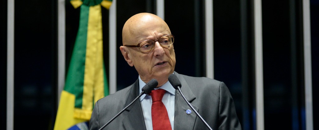 Plenário do Senado Federal durante sessão solene do Congresso Nacional em homenagem póstuma a Luiz Carlos Cancellier de Olivo, ex-reitor da Universidade Federal de Santa Catarina (UFSC).

 

Em discurso, deputado Esperidião Amim (PP-SC).

 

Foto: Jefferson Rudy/Agência Senado