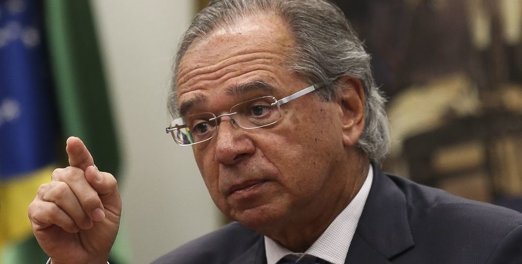 O ministro da Economia, Paulo Guedes, na Comissão de Constituição e Justiça (CCJ) da Câmara, debate a reforma da Previdência (PEC 6/19). Foto: José Cruz/Agência Brasil 