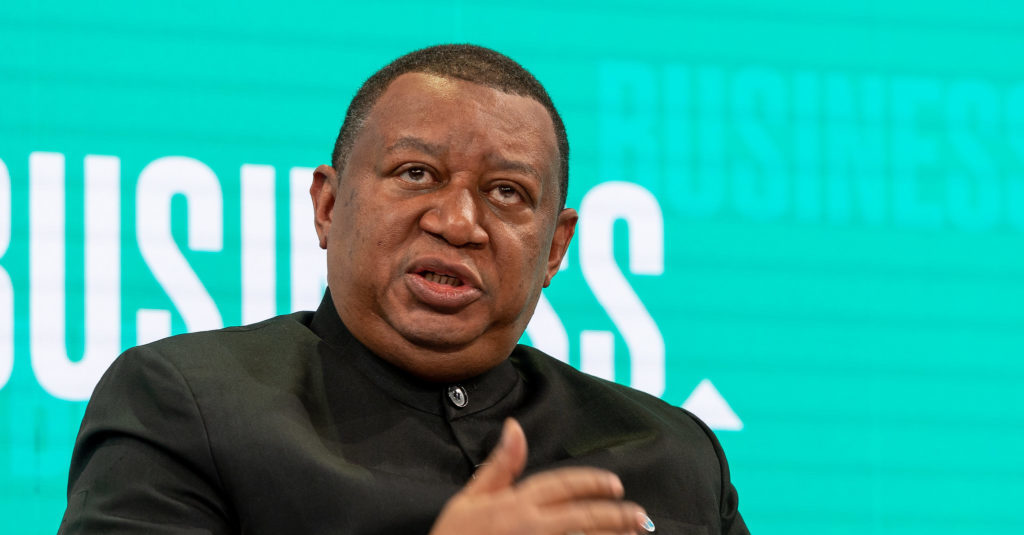 Mohammad Sanusi Barkindo, Secretary-General, Organization of the Petroleum Exporting Countries (OPEC), Vienna speaking during the Session "The New Energy Equation" at the Annual Meeting 2019 of the World Economic Forum in Davos, January 23, 2019. Congress Centre - Sanada. Copyright by World Economic Forum / Sandra Blaser