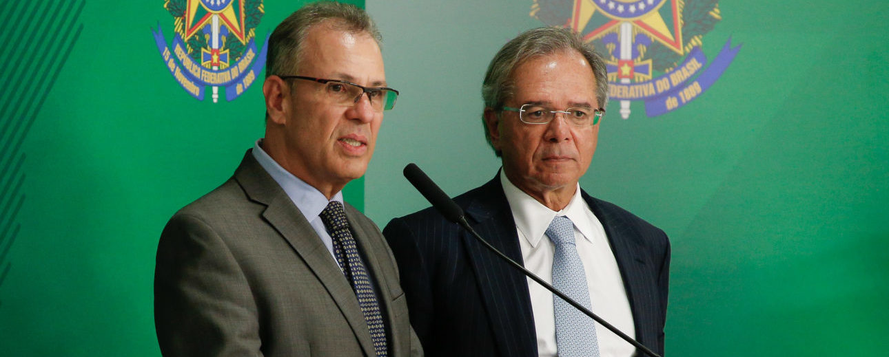 (Brasília - DF 16/04/2019) Coletiva de imprensa com o ministro da Fazenda, Paulo Guedes e o Ministro de Minas e Energia, Bento Albuquerque. Foto: Anderson Riedel