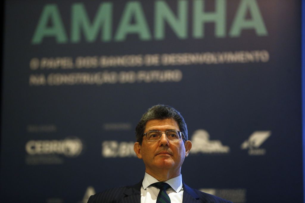 O futuro presidente do Banco Nacional de Desenvolvimento Econômico e Social (BNDES) no governo Jair Bolsonaro, Joaquim Levy, participa do encerramento do seminário Diálogos para o Amanhã. Foto: Fernando Frazão/Agência Brasil