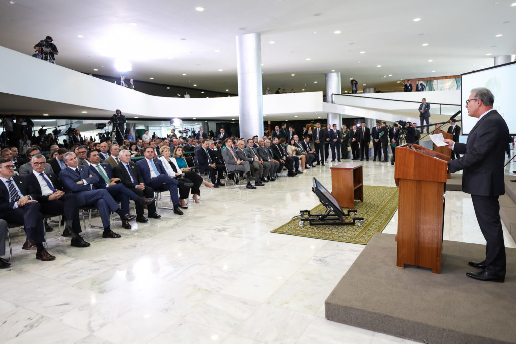 (Brasília - DF, 23/07/2019) Cerimônia de Lançamento do Novo Mercado de Gás.rFoto: Marcos Corrêa/PR