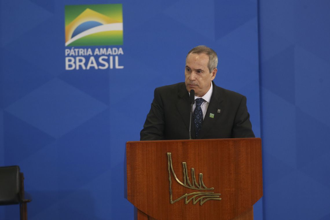 O diretor-geral da Agência Nacional do Petróleo, Gás Natural e Biocombustíveis (ANP), Décio Oddone, durante cerimônia de lançamento do novo mercado de gás, no Palácio do Planalto. Foto: Antonio Cruz/Agência Brasil 