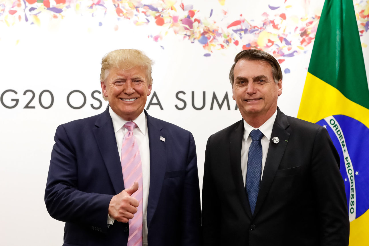 (Osaka - Japão, 28/06/2019) Presidente da República, Jair Bolsonaro, durante Reunião bilateral com o senhor Donald J. Trump, Presidente dos Estados Unidos da América.rFoto: Alan Santos / PR