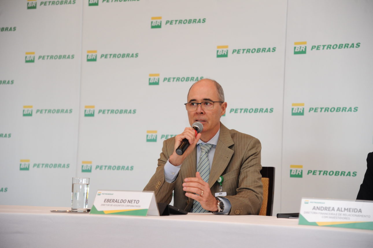 Coletiva de resultados 3T 2019: o Diretor Executivo de Assuntos Corporativos, Eberaldo Neto. Foto: André Ribeiro / Agência Petrobras