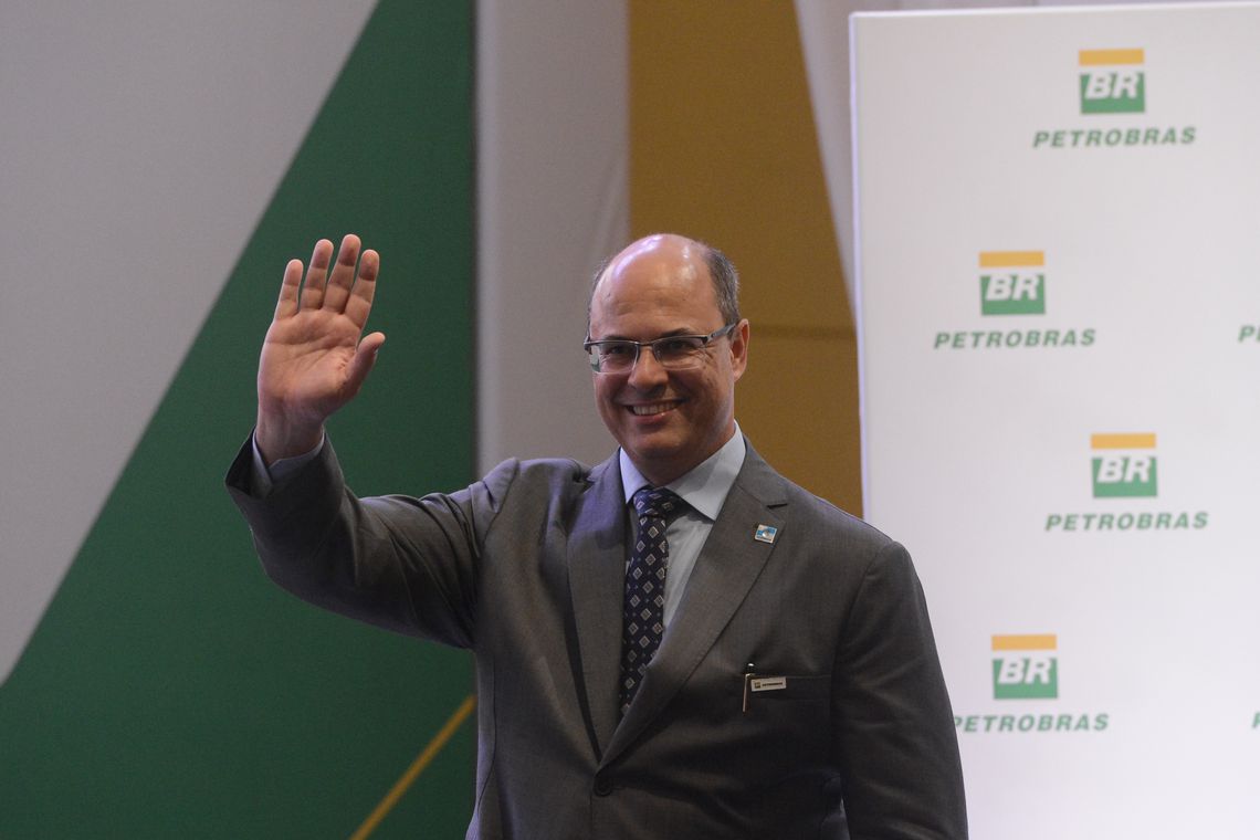 Rio de Janeiro - O governador Wilson Witzel durante posse do novo presidente da Petrobras. (Foto: Fernando Frazão/Agência Brasil)