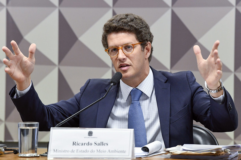 Ricardo Salles fala sobre alterações na gestão do Fundo Amazônia no Senado / Foto: Jefferson Rudy/Agência Senado