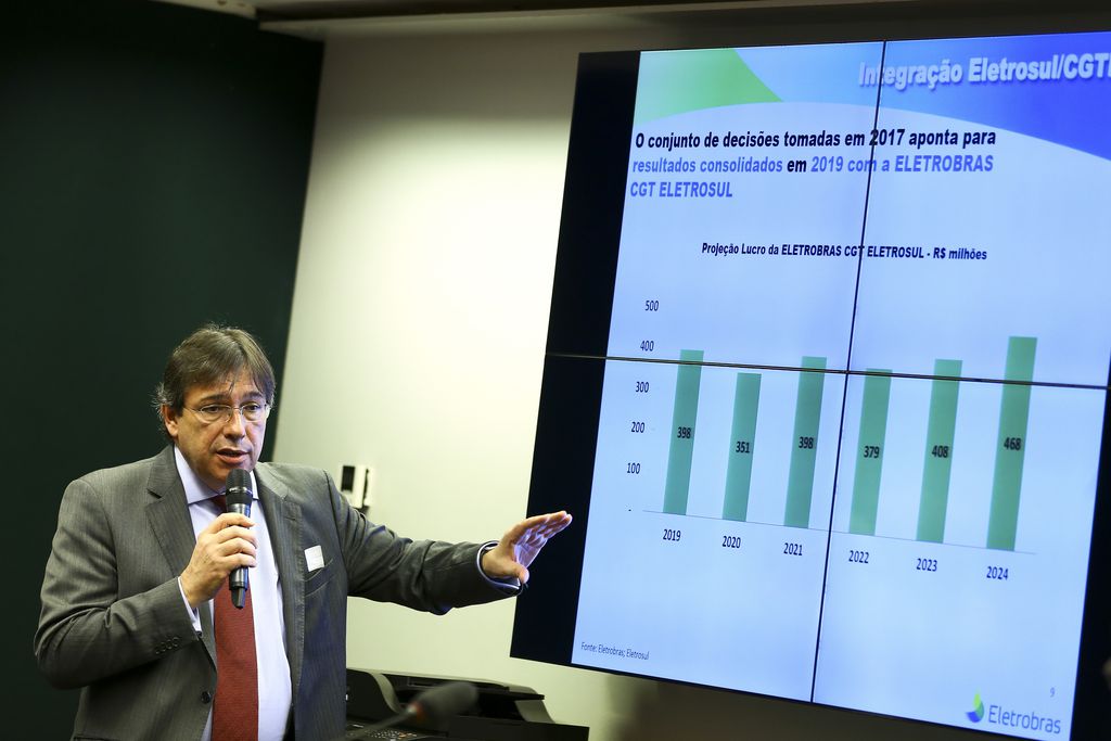 O presidente da Eletrobras, Wilson Ferreira Junior, durante audiência pública na Comissão de Minas e Energia da Câmara dos Deputados.