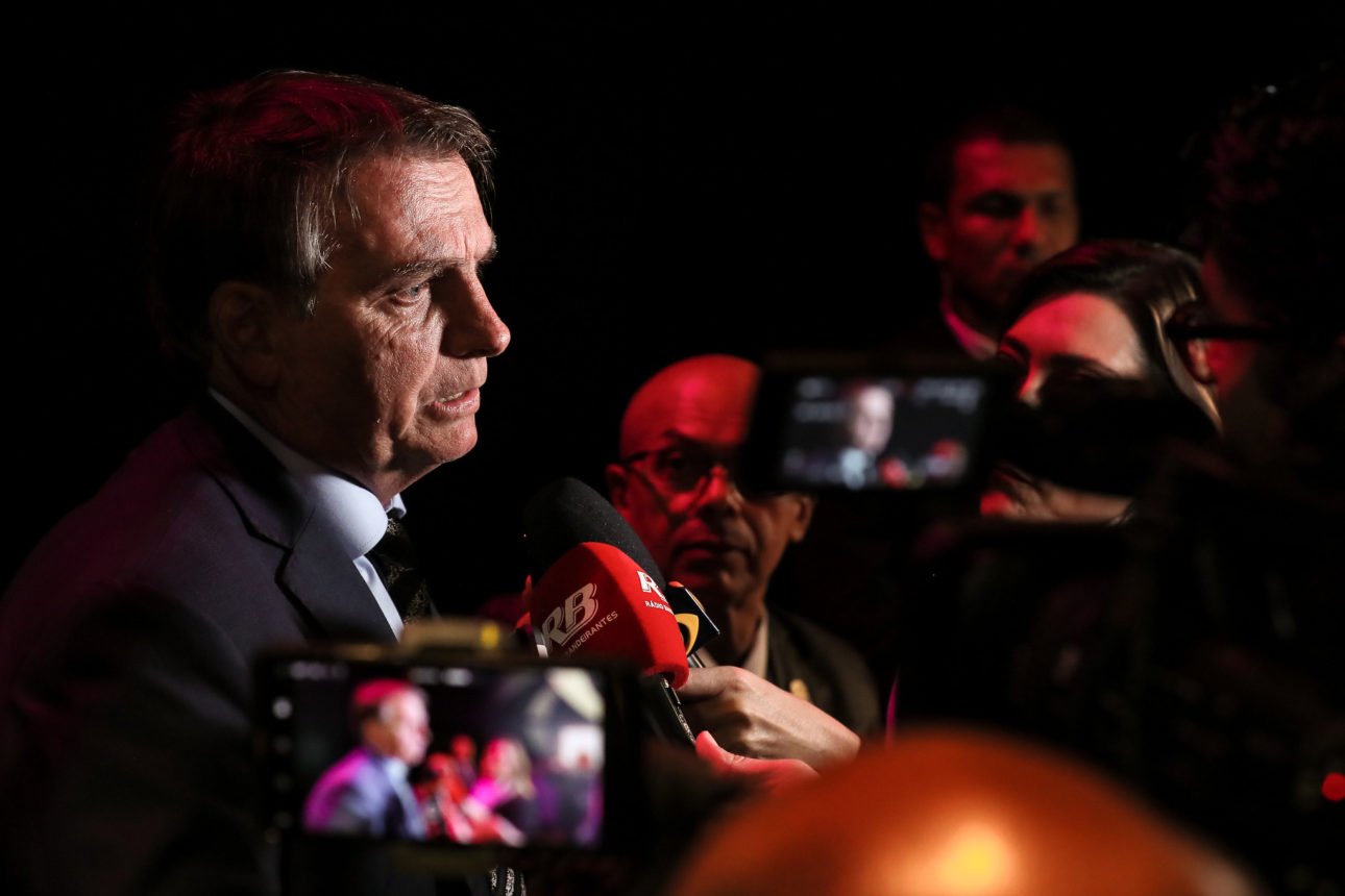 (São Paulo - SP, 03/02/2020) Presidente da República Jair Bolsonaro, fala com jornalistas da Band.rFoto: Isac Nóbrega/PR