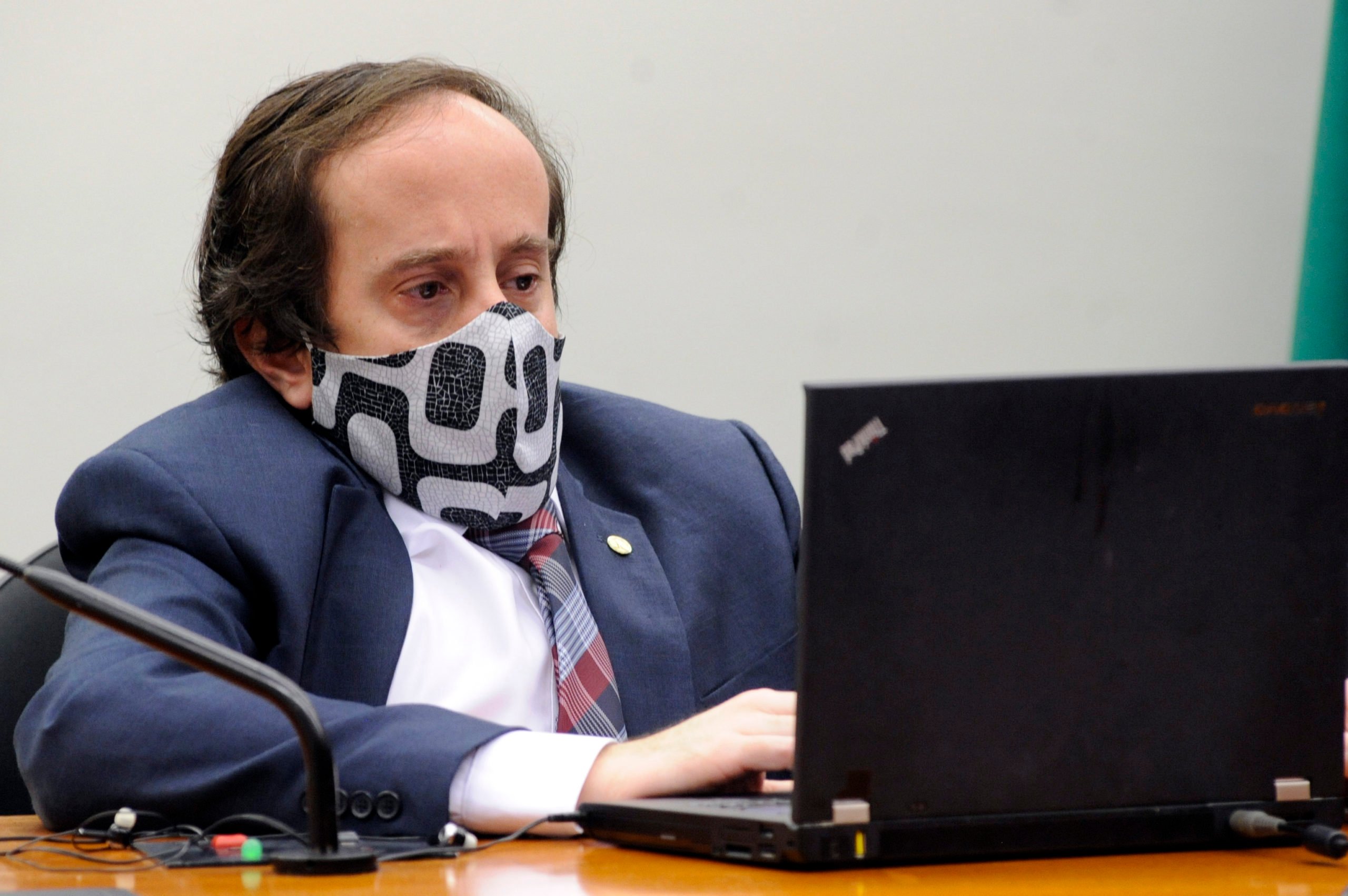 Líder do Novo, Paulo Ganime (RJ) em audiência na Câmara dos Deputados . Foto por Gustavo Sales