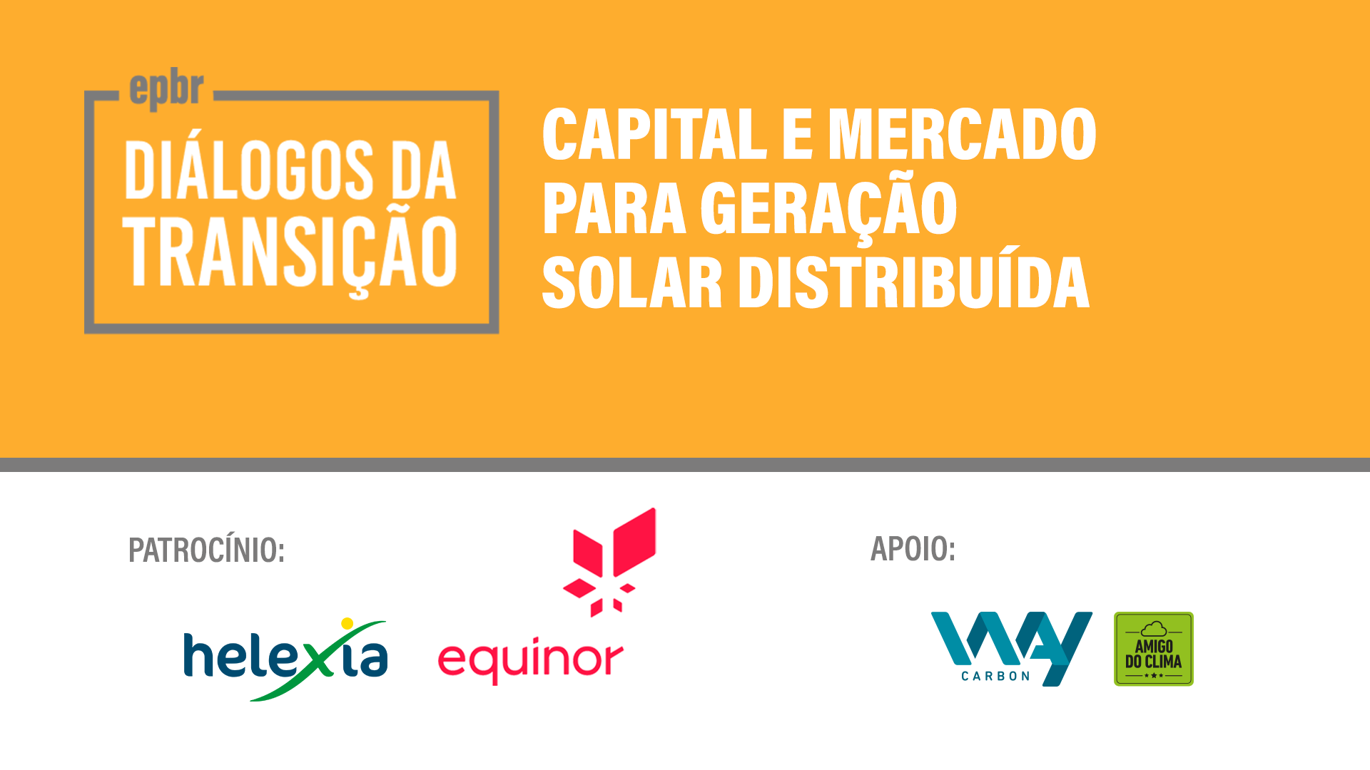 Capital e mercado para geração solar distribuída