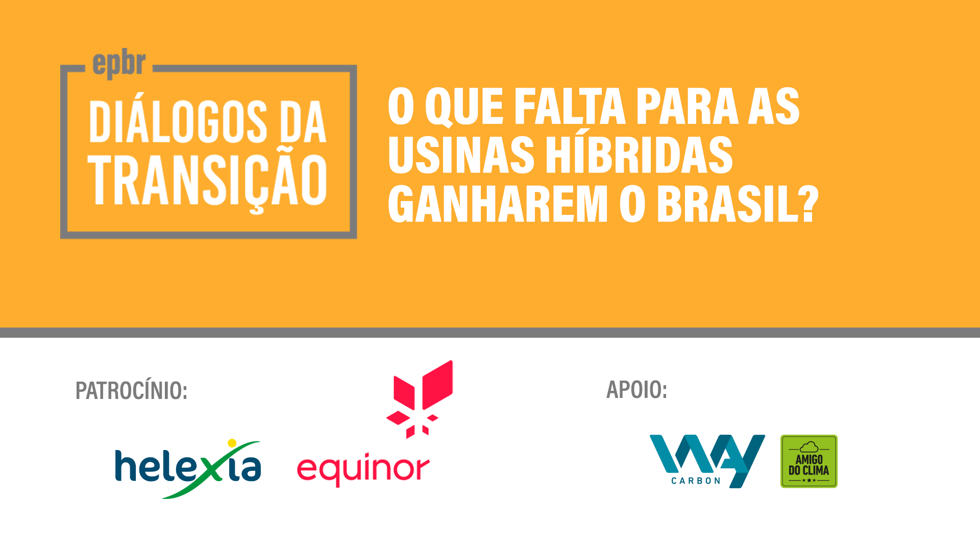 O que falta para as usinas híbridas ganharem o Brasil? (27/8, às 9h)