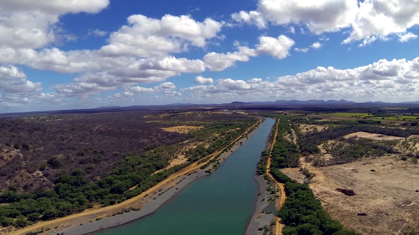 Obras de transposição do Rio São Francisco, em Pernambuco