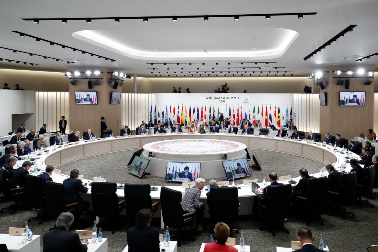 Osaka - Japão, 29/06/2019) Presidente da República, Jair Bolsonaro, durante a Terceira Sessão Plenária da Cúpula de Líderes do G20. Foto: Alan Santos/PR