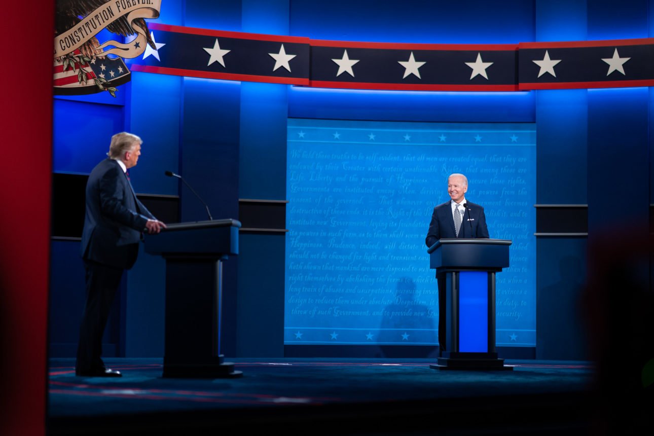 Primeiro debate presidencial de 2020. Foto: Adam Schultz / Biden for President