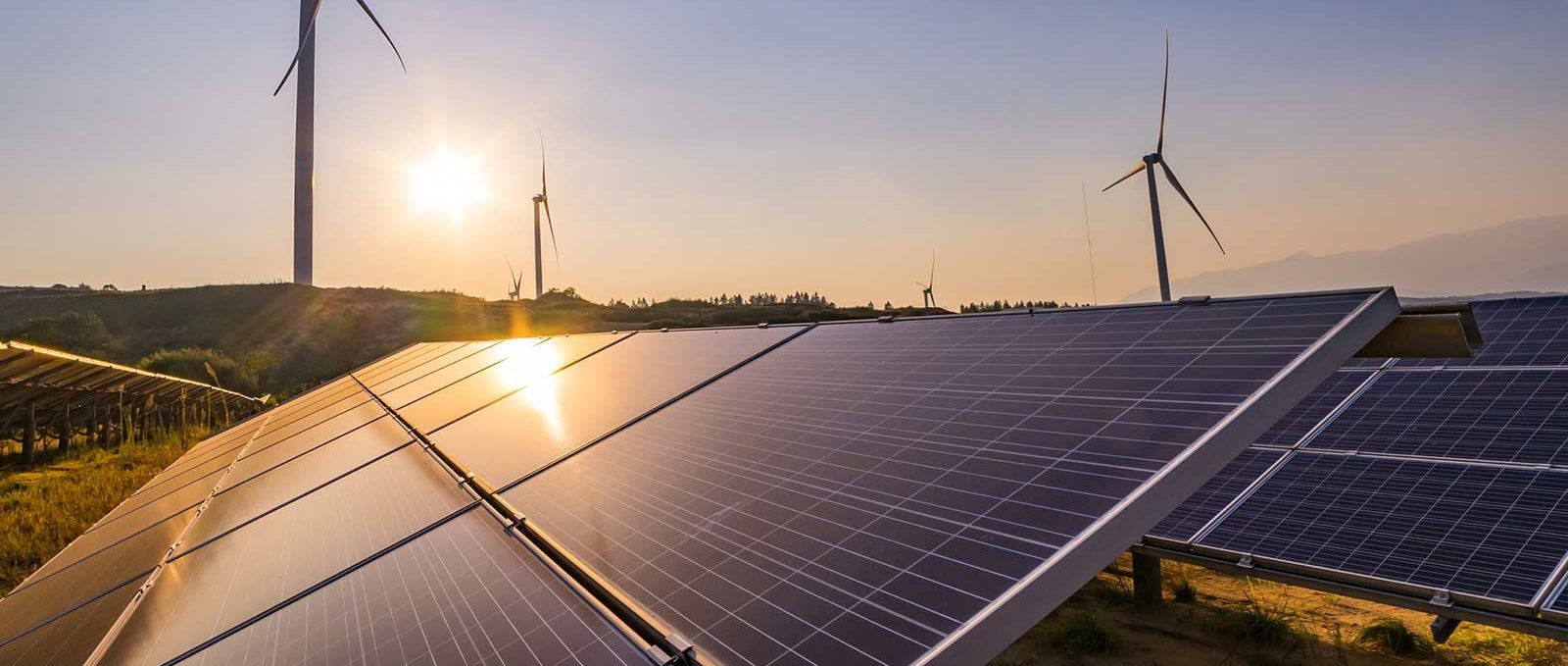 Painéis solares e torres eólicas (Foto: Hydro/Divulgação)