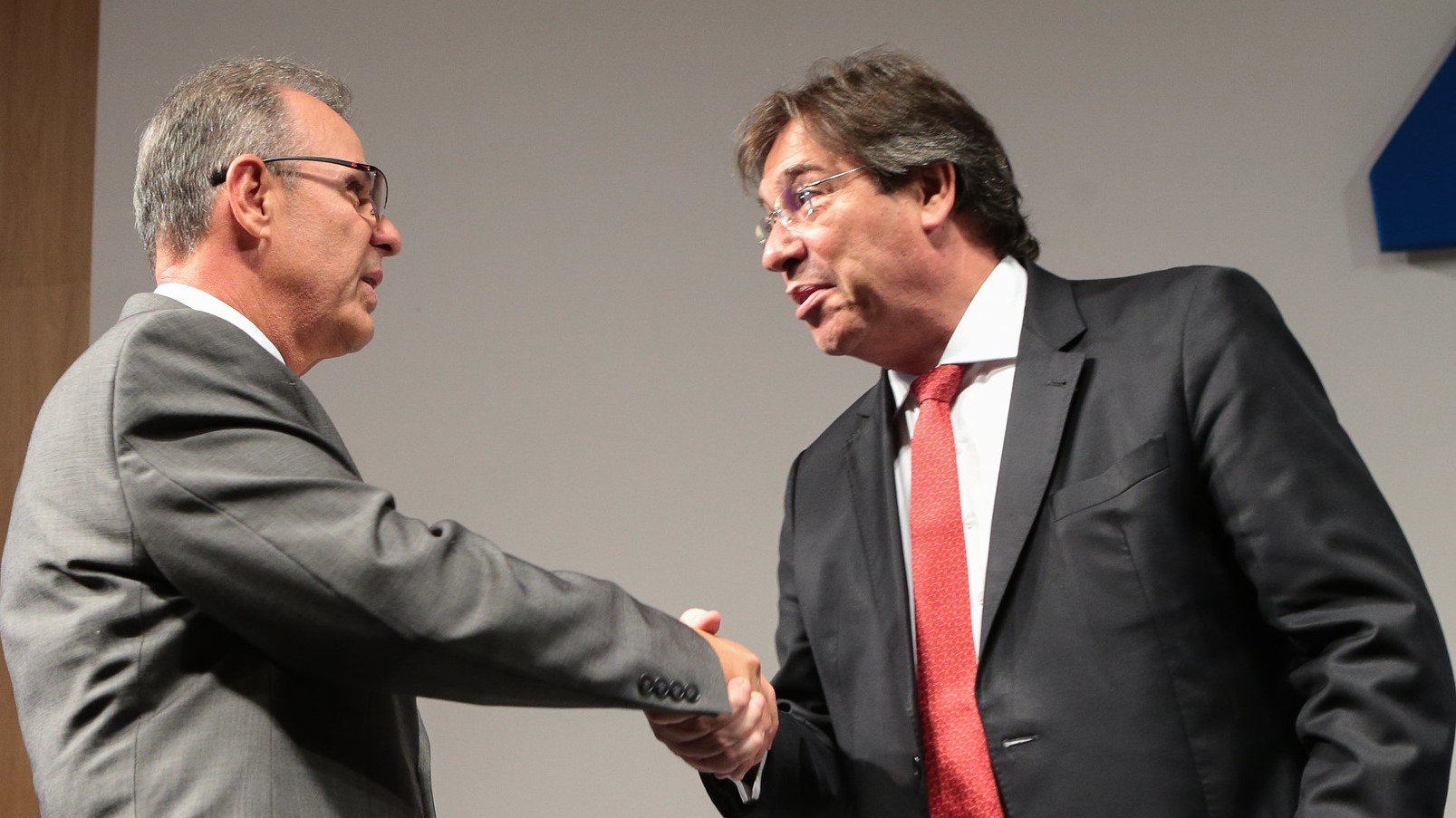 Bento Albuquerque e Wilson Ferreira Júnior durante evento do BTG Pactual, em 2019 -- foto por Saulo Cruz, MME