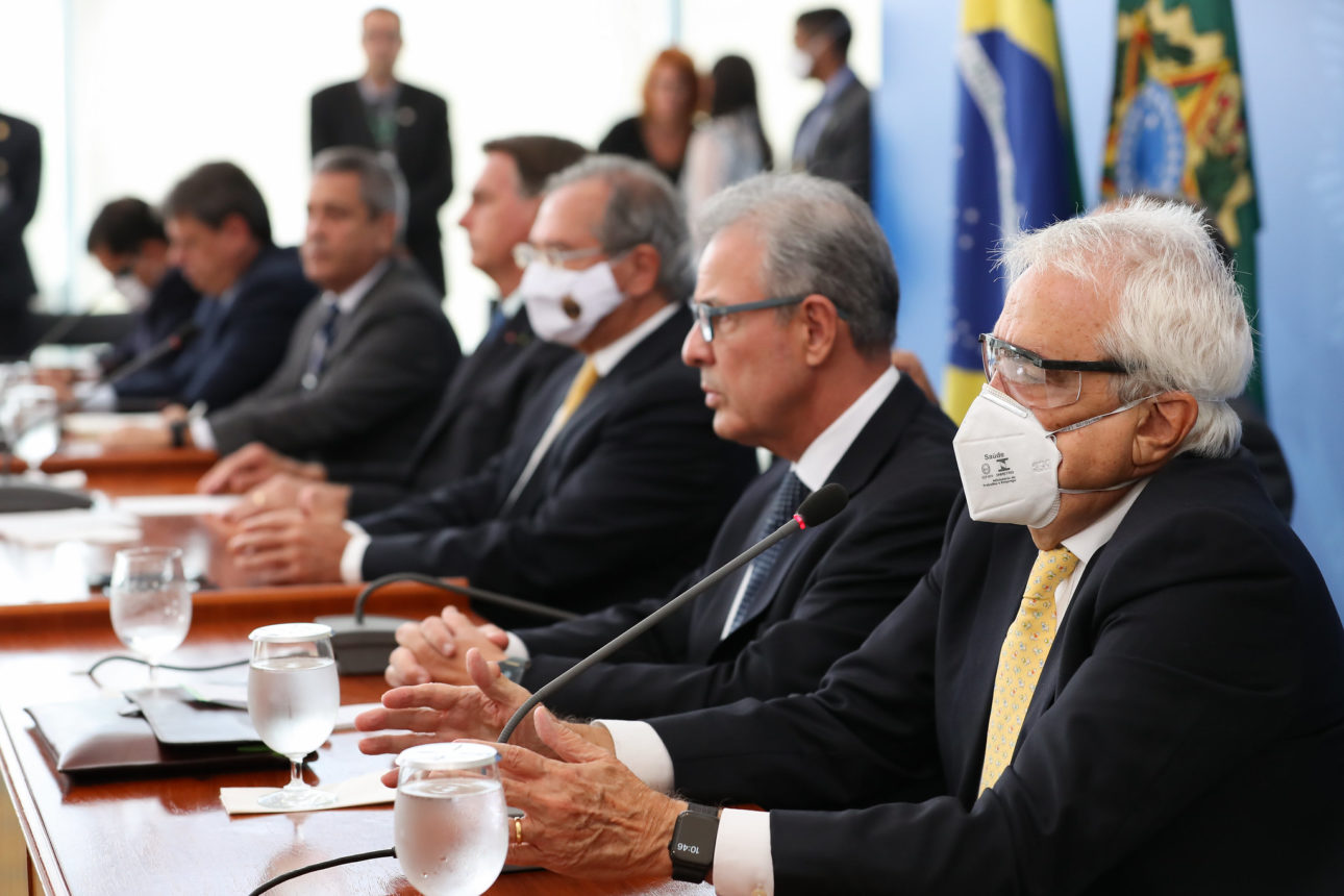 Coletiva à imprensa no Palácio do Planalto Foto: Marcos Corrêa/PR