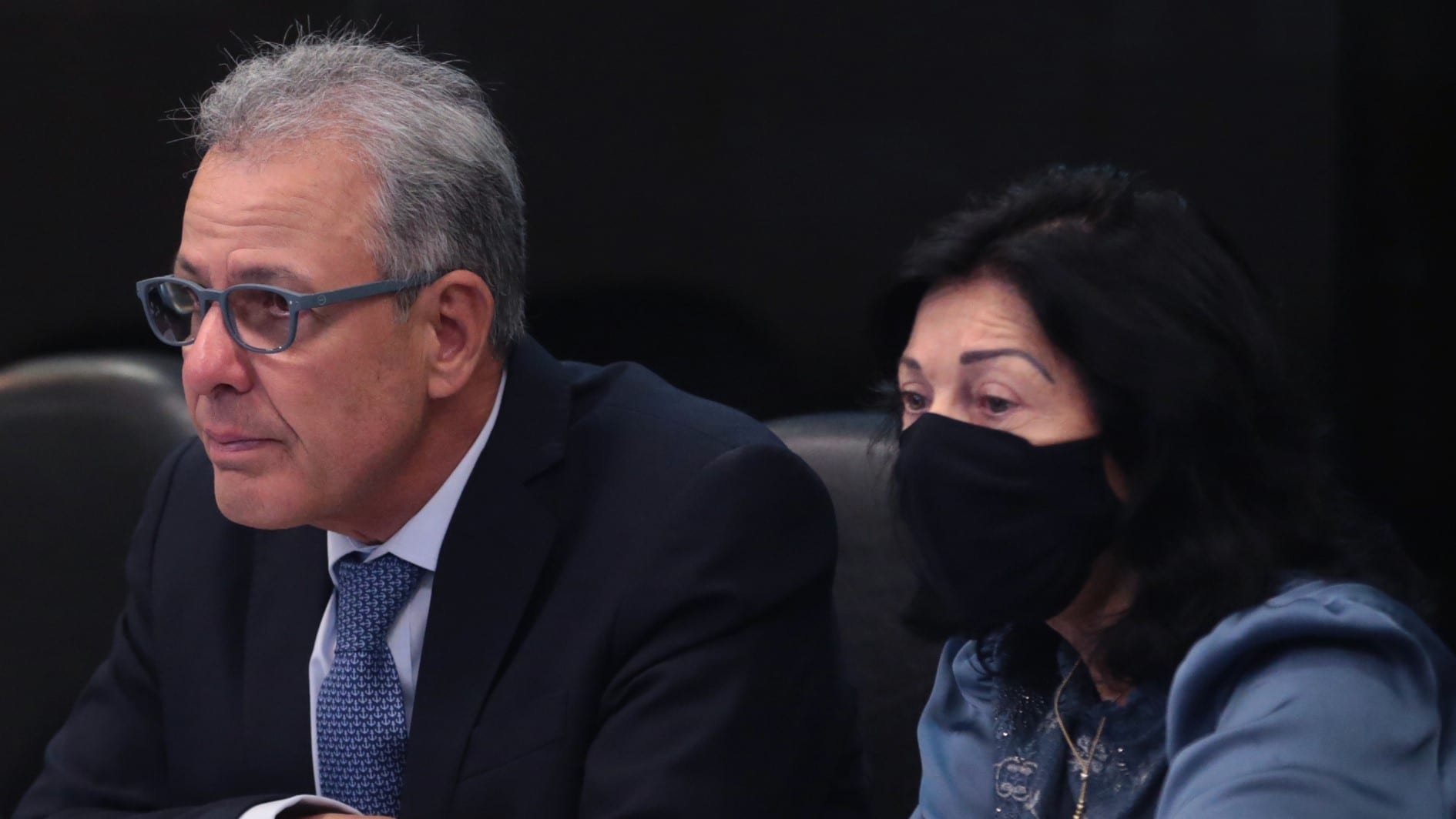 Ministro de Minas e Energia, Bento Albuquerque, e secretária-executiva do MME, Marisete Pereira durante reunião do CNPE em dezembro de 2020. Foto por MME