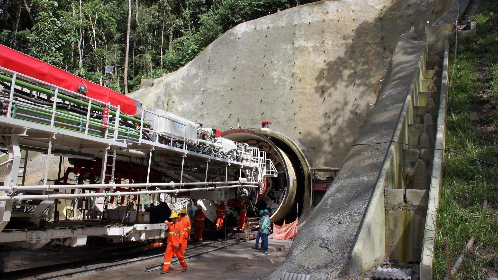 Obras no gasoduto Caraguatatuba-Taubaté (Gastau), em São Paulo (Foto: Divulgação/Petrobras)