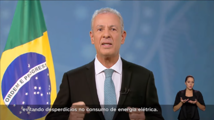 Na TV, Bento Albuquerque pede economia de água e energia