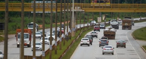 A DF-095, também chamada Via Estrutural ou Estrada Parque Ceilândia é uma rodovia radial do Distrito Federal, no Brasil. Foto: Marcello Casal Jr/Agência Brasil