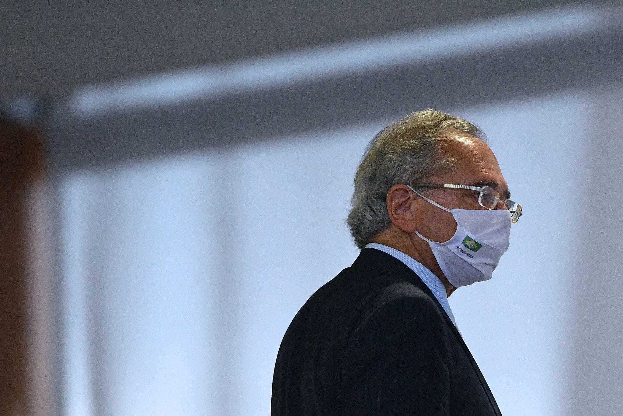 Brasília, DF- Ministro da Economia, Paulo Guedes, durante cerimônia de lançamento do Programa de Crescimento Verde, na tarde de hoje (25), no salão nobre do Palácio do Planalto

FOTO: EDU ANDRADE/Ascom/ME

