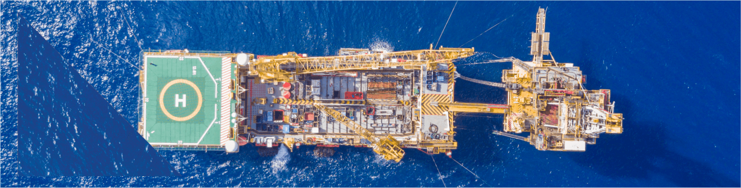 Plataforma instalada no campo de Manati, na Bacia de Camamu, na Bahia. Foto: Cortesia