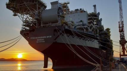 Petrobras: Primeira plataforma de Mero, FPSO Guanabara, começa a produzir em maio de 2022 (Foto: Cortesia Modec)