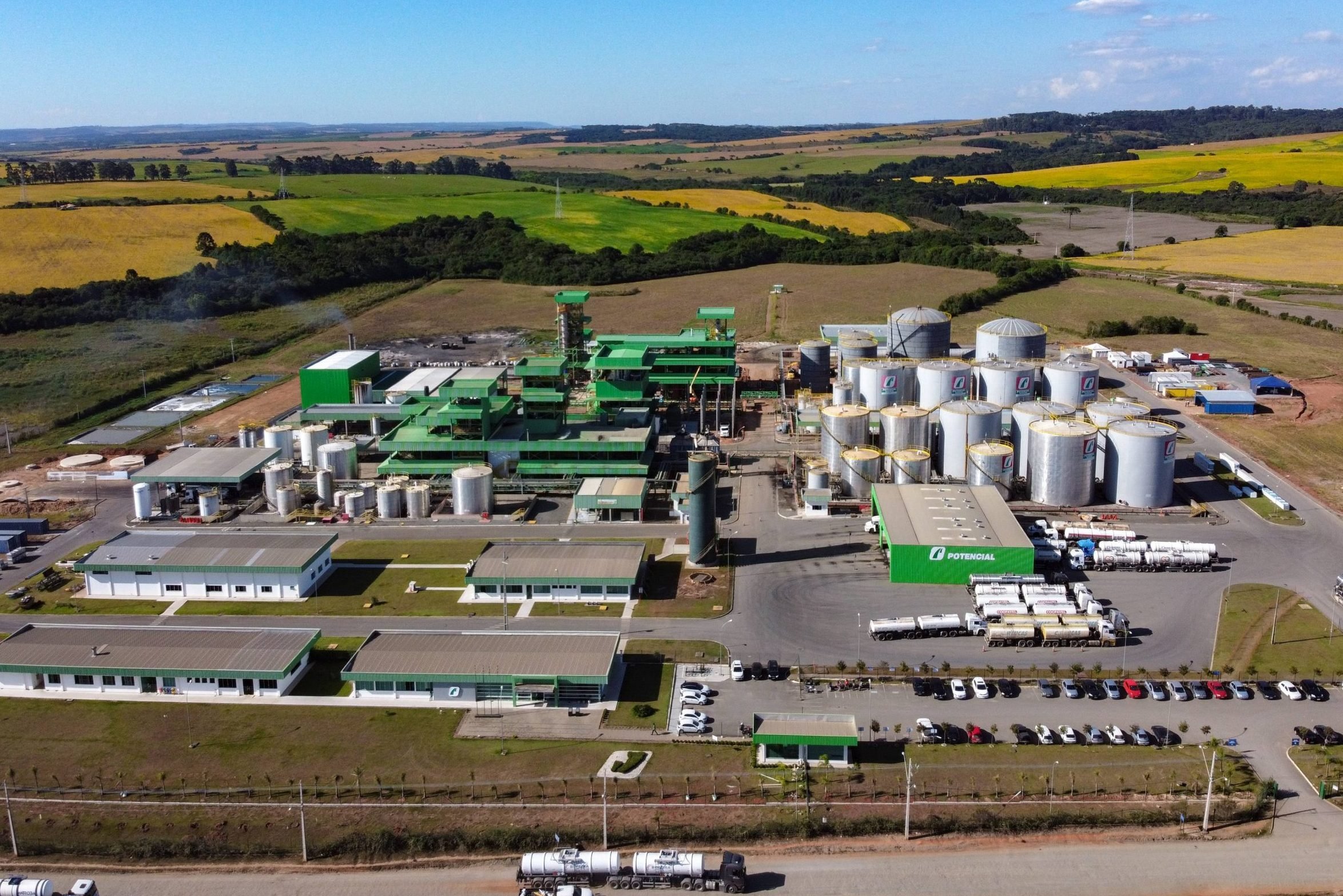 Produtores cobram plano para retomada do B15 em resolução do CNPE. Na imagem, planta de biodiesel, da Potencial Biodiesel, localizada na cidade da Lapa, no Paraná (Foto: Divulgação)