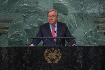 Para o secretário-geral da ONU, António Guterres [na imagem], mundo está preso em uma “disfunção colossal” e a comunidade global esta despreparada para Para secretário-geral da ONU, mundo está preso em uma “disfunção colossal” e a comunidade global esta despreparada para emergência climática (Foto: ONU/Divulgação)