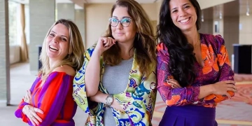 Iniciativa quer promover mais mulheres em cargos de liderança no setor de energia. Na imagem, fundadoras do movimento "Sim, elas existem": Renata Isfer, Fernanda Delgado e Agnes da Costa (da esquerda pra direita) (Foto: Divulgação)