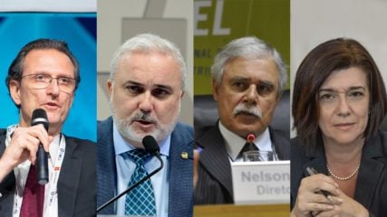 Quadros do PT vão liderar transição da política energética. Na imagem: da esquerda para a direita, Maurício Tolmasquim, Jean Paul Prates, Nelson Hubner e Magda Chambriard – os nomes da política energética de Lula